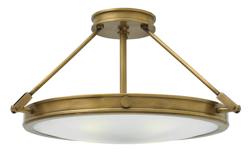 Myhouse Lighting Hinkley - 3382HB - LED Semi-Flush Mount - Collier - Heritage Brass
