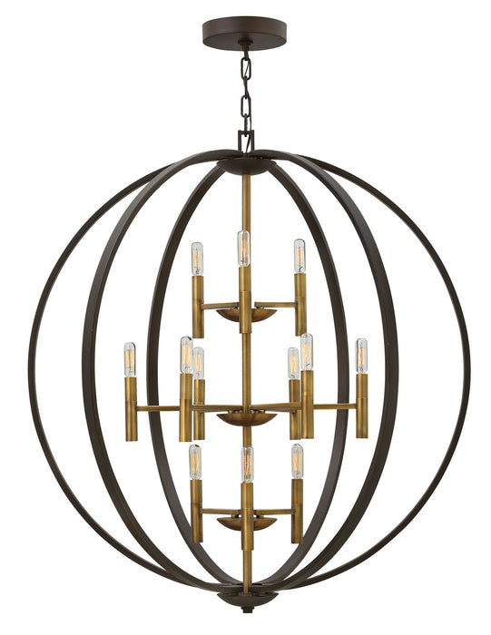 Myhouse Lighting Hinkley - 3469SB - LED Foyer Chandelier - Euclid - Spanish Bronze