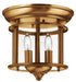 Myhouse Lighting Hinkley - 3472HR - LED Flush Mount - Gentry - Heirloom Brass