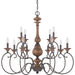 Myhouse Lighting Quoizel - ABN5012RK - 12 Light Chandelier - Auburn - Rustic Black