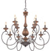 Myhouse Lighting Quoizel - ABN5012RK - 12 Light Chandelier - Auburn - Rustic Black