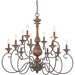 Myhouse Lighting Quoizel - ABN5012RK - 12 Light Chandelier - Auburn - Rustic Black