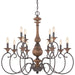 Myhouse Lighting Quoizel - ABN5012RK - 12 Light Chandelier - Auburn - Rustic Black