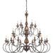 Myhouse Lighting Quoizel - ABN5024RK - 24 Light Chandelier - Auburn - Rustic Black