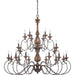 Myhouse Lighting Quoizel - ABN5024RK - 24 Light Chandelier - Auburn - Rustic Black