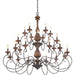 Myhouse Lighting Quoizel - ABN5024RK - 24 Light Chandelier - Auburn - Rustic Black