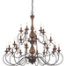 Myhouse Lighting Quoizel - ABN5024RK - 24 Light Chandelier - Auburn - Rustic Black