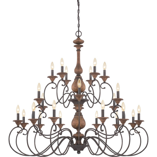 Myhouse Lighting Quoizel - ABN5024RK - 24 Light Chandelier - Auburn - Rustic Black