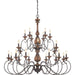 Myhouse Lighting Quoizel - ABN5024RK - 24 Light Chandelier - Auburn - Rustic Black