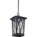 Myhouse Lighting Quoizel - GVR1910K - One Light Outdoor Hanging Lantern - Grover - Mystic Black