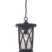 Myhouse Lighting Quoizel - GVR1910K - One Light Outdoor Hanging Lantern - Grover - Mystic Black