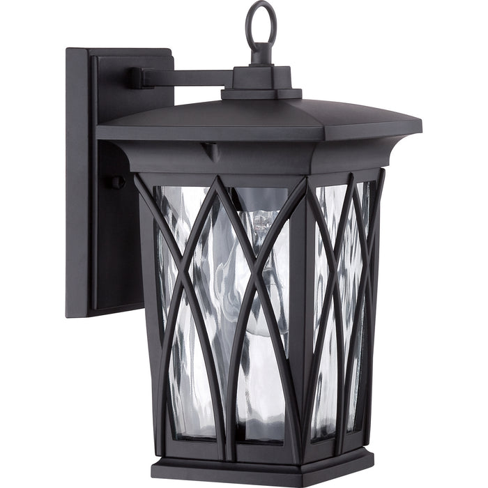 Myhouse Lighting Quoizel - GVR8406K - One Light Outdoor Wall Lantern - Grover - Mystic Black