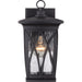 Myhouse Lighting Quoizel - GVR8406K - One Light Outdoor Wall Lantern - Grover - Mystic Black