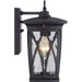 Myhouse Lighting Quoizel - GVR8406K - One Light Outdoor Wall Lantern - Grover - Mystic Black