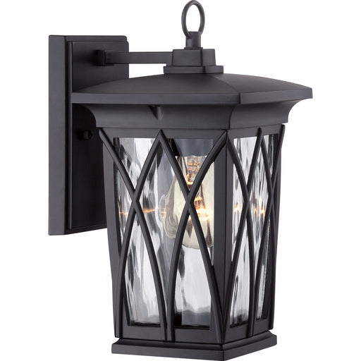 Myhouse Lighting Quoizel - GVR8406K - One Light Outdoor Wall Lantern - Grover - Mystic Black