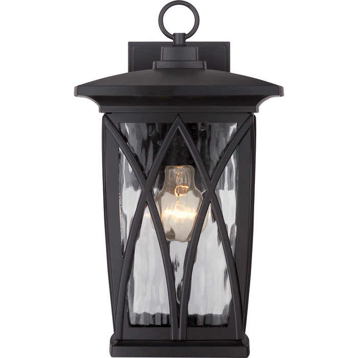 Myhouse Lighting Quoizel - GVR8408K - One Light Outdoor Wall Lantern - Grover - Mystic Black