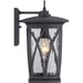 Myhouse Lighting Quoizel - GVR8408K - One Light Outdoor Wall Lantern - Grover - Mystic Black