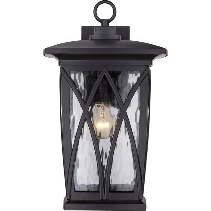 Myhouse Lighting Quoizel - GVR8410K - One Light Outdoor Wall Lantern - Grover - Mystic Black