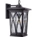 Myhouse Lighting Quoizel - GVR8410K - One Light Outdoor Wall Lantern - Grover - Mystic Black