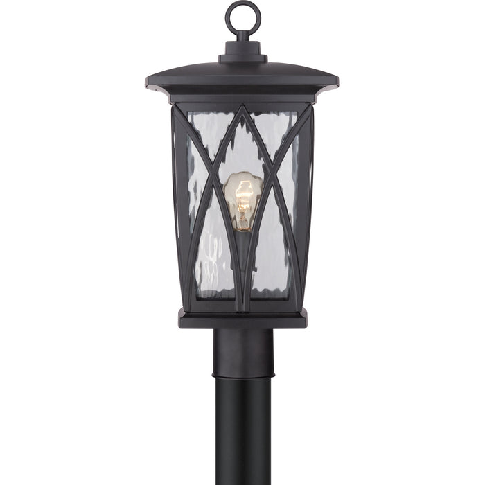 Myhouse Lighting Quoizel - GVR9010K - One Light Outdoor Post Mount - Grover - Mystic Black