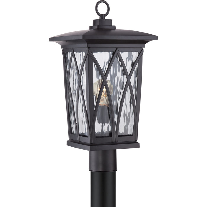 Myhouse Lighting Quoizel - GVR9010K - One Light Outdoor Post Mount - Grover - Mystic Black