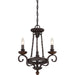 Myhouse Lighting Quoizel - NBE5303RK - Three Light Chandelier - Noble - Rustic Black