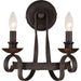 Myhouse Lighting Quoizel - NBE8702RK - Two Light Wall Sconce - Noble - Rustic Black