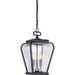 Myhouse Lighting Quoizel - PRV1909K - Three Light Outdoor Hanging Lantern - Province - Mystic Black