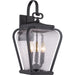 Myhouse Lighting Quoizel - PRV8409K - Three Light Outdoor Wall Lantern - Province - Mystic Black