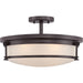 Myhouse Lighting Quoizel - SLR1716WT - Four Light Semi-Flush Mount - Sailor - Western Bronze