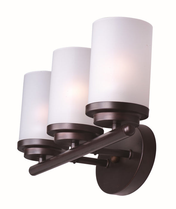 Myhouse Lighting Maxim - 10213FTOI - Three Light Bath Vanity - Corona - Oil Rubbed Bronze