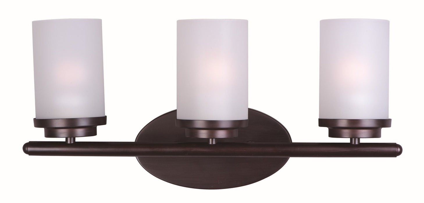 Myhouse Lighting Maxim - 10213FTOI - Three Light Bath Vanity - Corona - Oil Rubbed Bronze