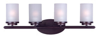 Myhouse Lighting Maxim - 10214FTOI - Four Light Bath Vanity - Corona - Oil Rubbed Bronze