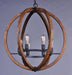 Myhouse Lighting Maxim - 20918APAR - Six Light Chandelier - Bodega Bay - Anthracite