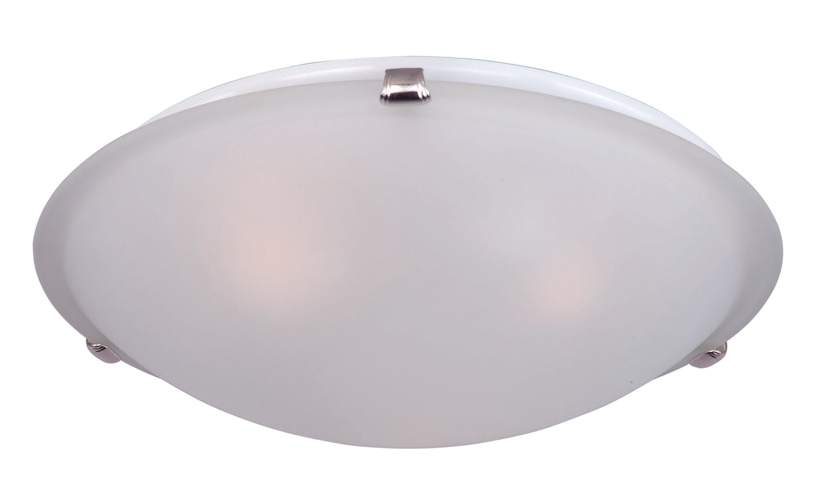 Myhouse Lighting Maxim - 2681FTSN - Three Light Flush Mount - Malaga - Satin Nickel