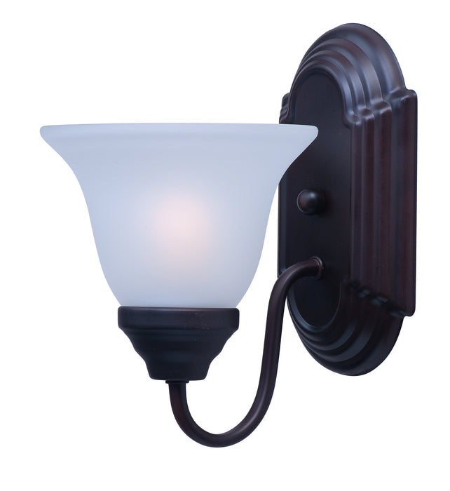 Myhouse Lighting Maxim - 8011FTOI - One Light Wall Sconce - Essentials - 801x - Oil Rubbed Bronze