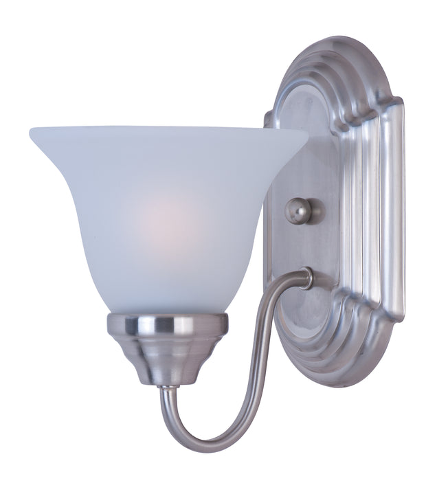 Myhouse Lighting Maxim - 8011FTSN - One Light Wall Sconce - Essentials - 801x - Satin Nickel