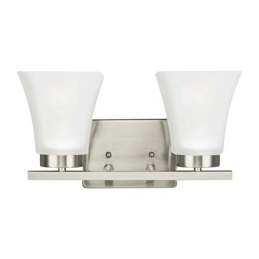 Myhouse Lighting Generation Lighting - 4411602-962 - Two Light Wall / Bath - Bayfield - Brushed Nickel