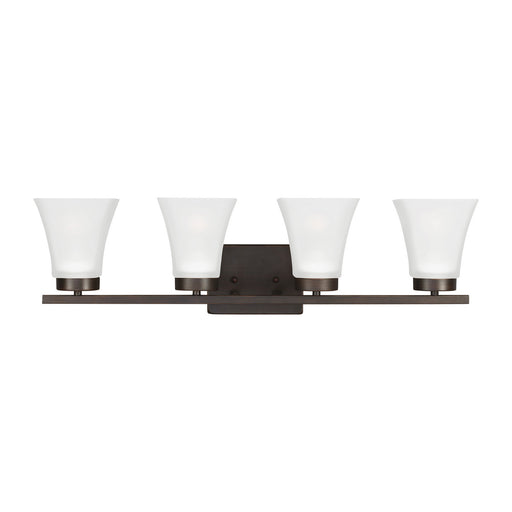 Myhouse Lighting Generation Lighting - 4411604-710 - Four Light Wall / Bath - Bayfield - Bronze