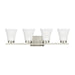 Myhouse Lighting Generation Lighting - 4411604-962 - Four Light Wall / Bath - Bayfield - Brushed Nickel