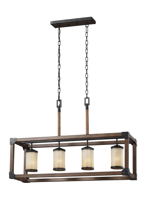 Myhouse Lighting Generation Lighting - 6613304-846 - Four Light Island Pendant - Dunning - Stardust