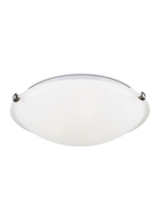 Myhouse Lighting Generation Lighting - 7543503-962 - Three Light Flush Mount - Clip Ceiling Flush Mount - Brushed Nickel