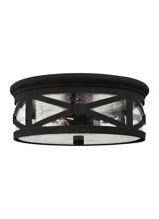 Myhouse Lighting Generation Lighting - 7821402-12 - Two Light Outdoor Flush Mount - Outdoor Ceiling - Black