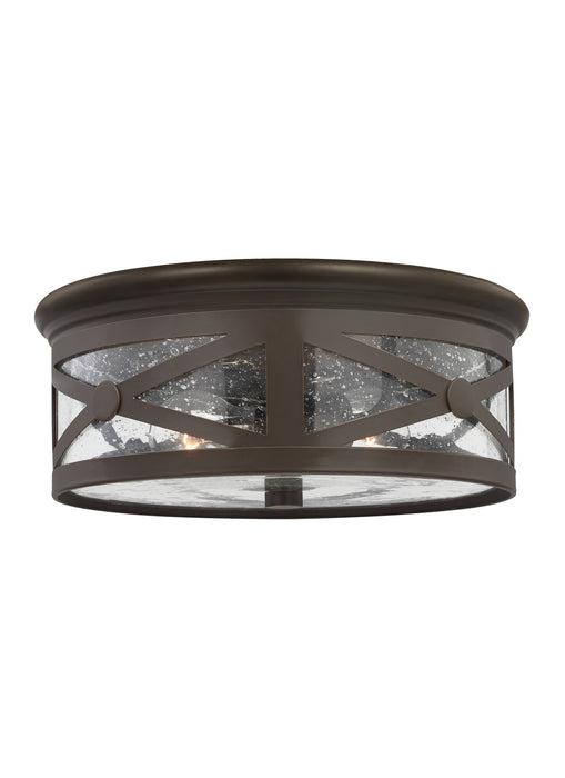 Myhouse Lighting Generation Lighting - 7821402-71 - Two Light Outdoor Flush Mount - Outdoor Ceiling - Antique Bronze