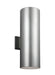 Myhouse Lighting Visual Comfort Studio - 8313902-753 - Two Light Outdoor Wall Lantern - Outdoor Cylinders - Painted Brushed Nickel