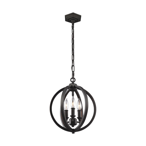 Myhouse Lighting Visual Comfort Studio - F3059/3ORB - Three Light Pendant - Corinne - Oil Rubbed Bronze