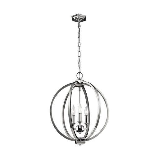 Myhouse Lighting Visual Comfort Studio - F3060/3PN - Three Light Pendant - Corinne - Polished Nickel