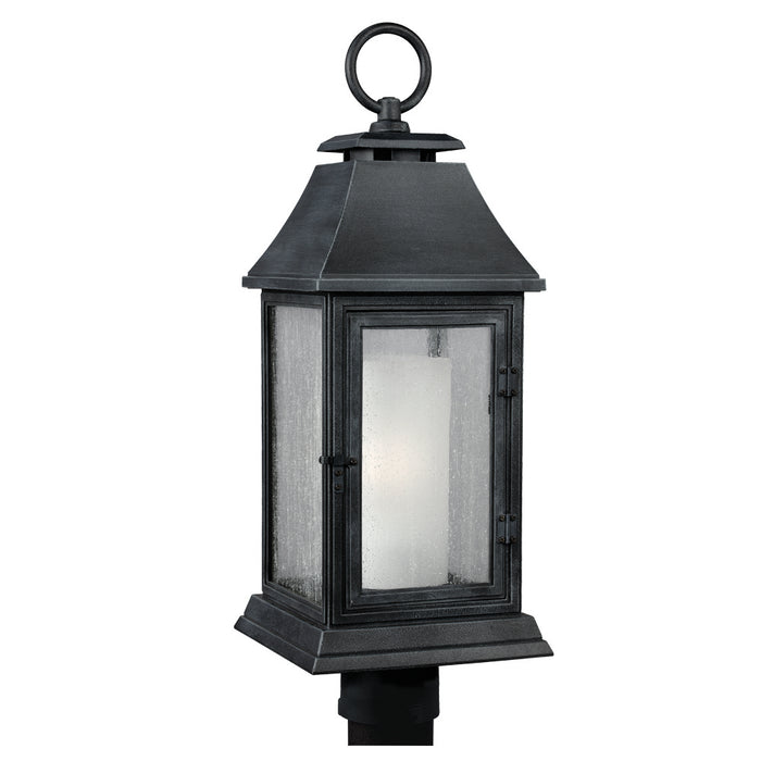 Myhouse Lighting Visual Comfort Studio - OL10608DWZ - One Light Post Lantern - Shepherd - Dark Weathered Zinc