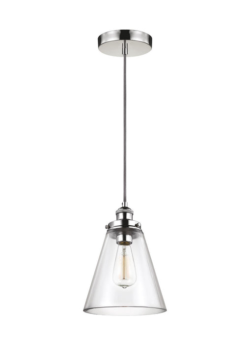 Myhouse Lighting Visual Comfort Studio - P1347PN - One Light Pendant - Baskin - Polished Nickel