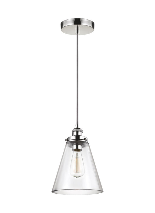 Myhouse Lighting Visual Comfort Studio - P1347PN - One Light Pendant - Baskin - Polished Nickel